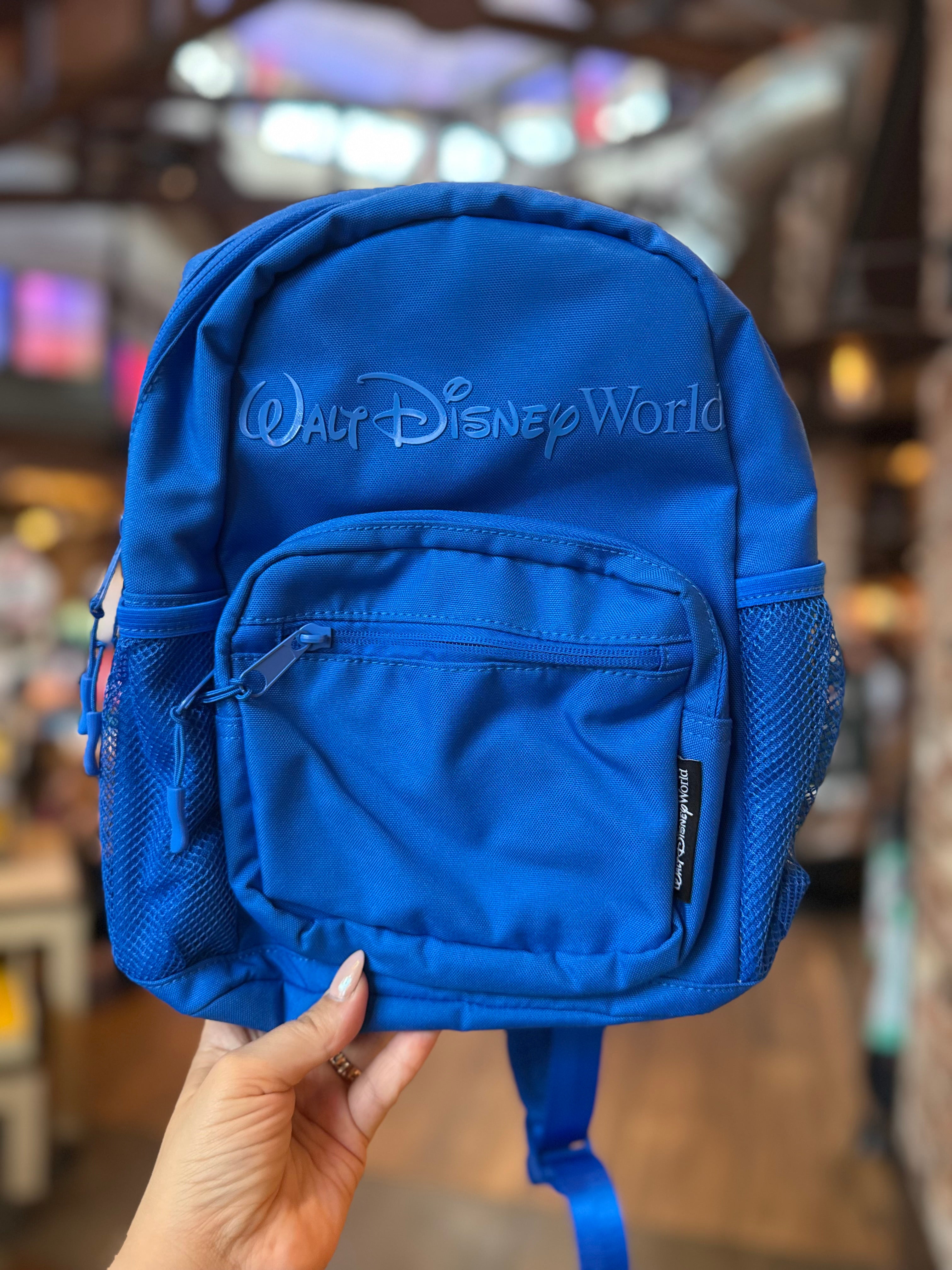 Disney World 限定 バックパック Walt Disney World Logo Mania Blue Backpack – Neverland Delivery