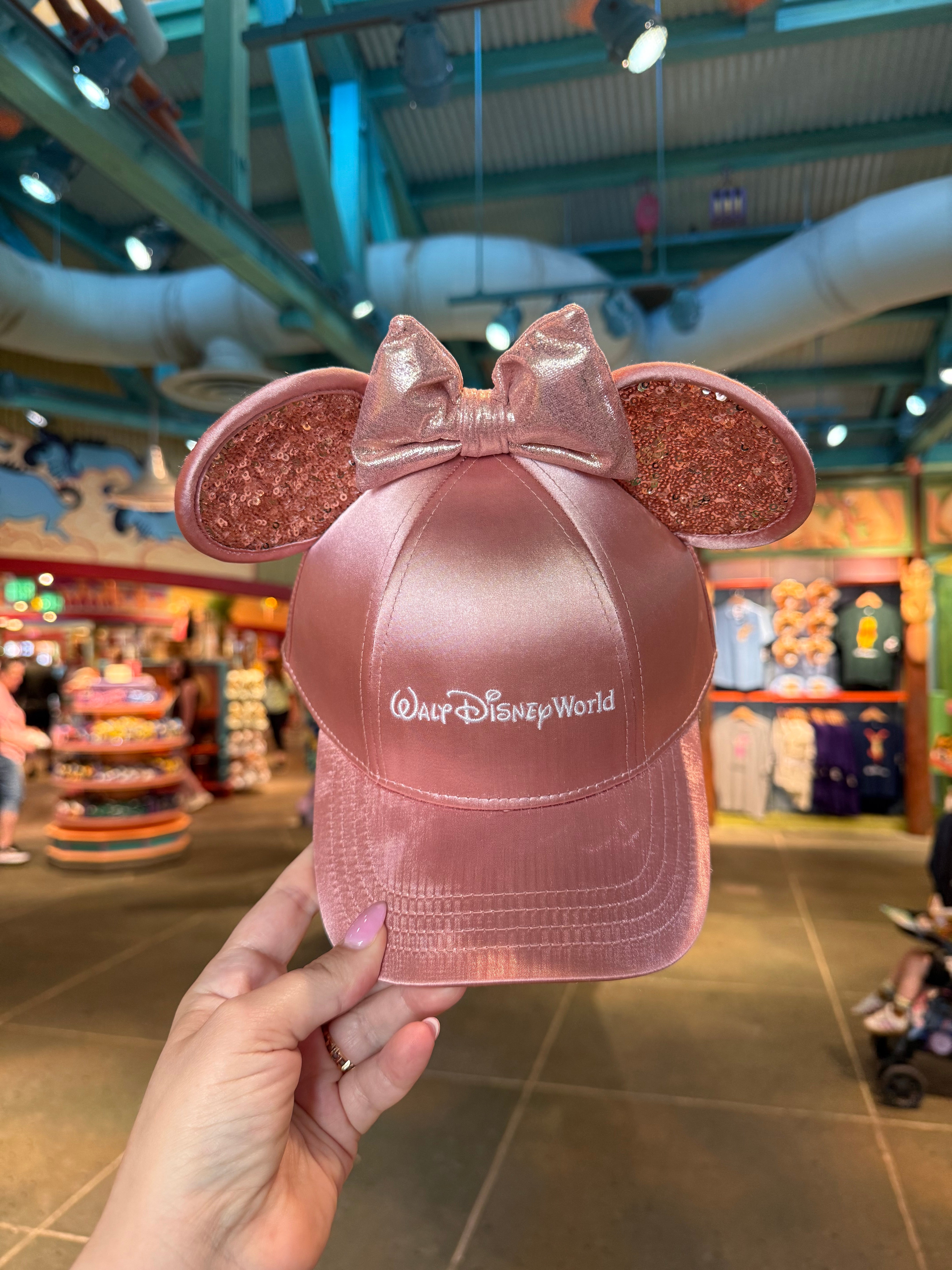 Minnie Sequins Rose Gold Hat – Neverland Delivery display picture 1