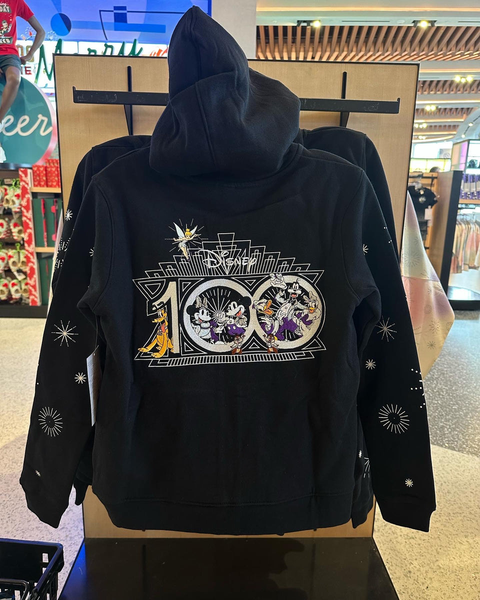 Disney 100 Platinum deals Anniversary Windbreaker Black Jacket, Size medium bnwt