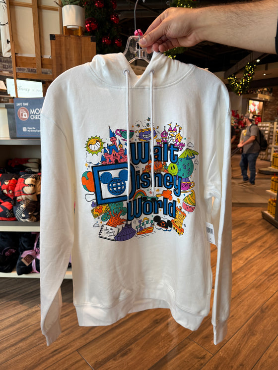 Disney World White Disney Hoodie Walt Disney World Coca-Cola