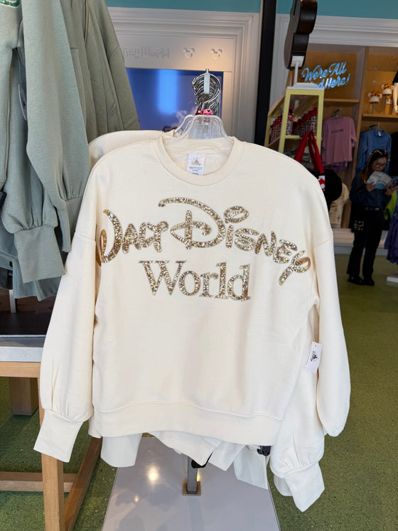 Walt Disney World Sequins Cream Pullover