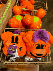  Pumpkin Mickey and Minnie Halloween Pillow Set