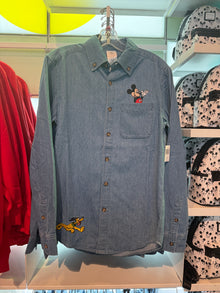 Mickey and Friends Denim Button Down