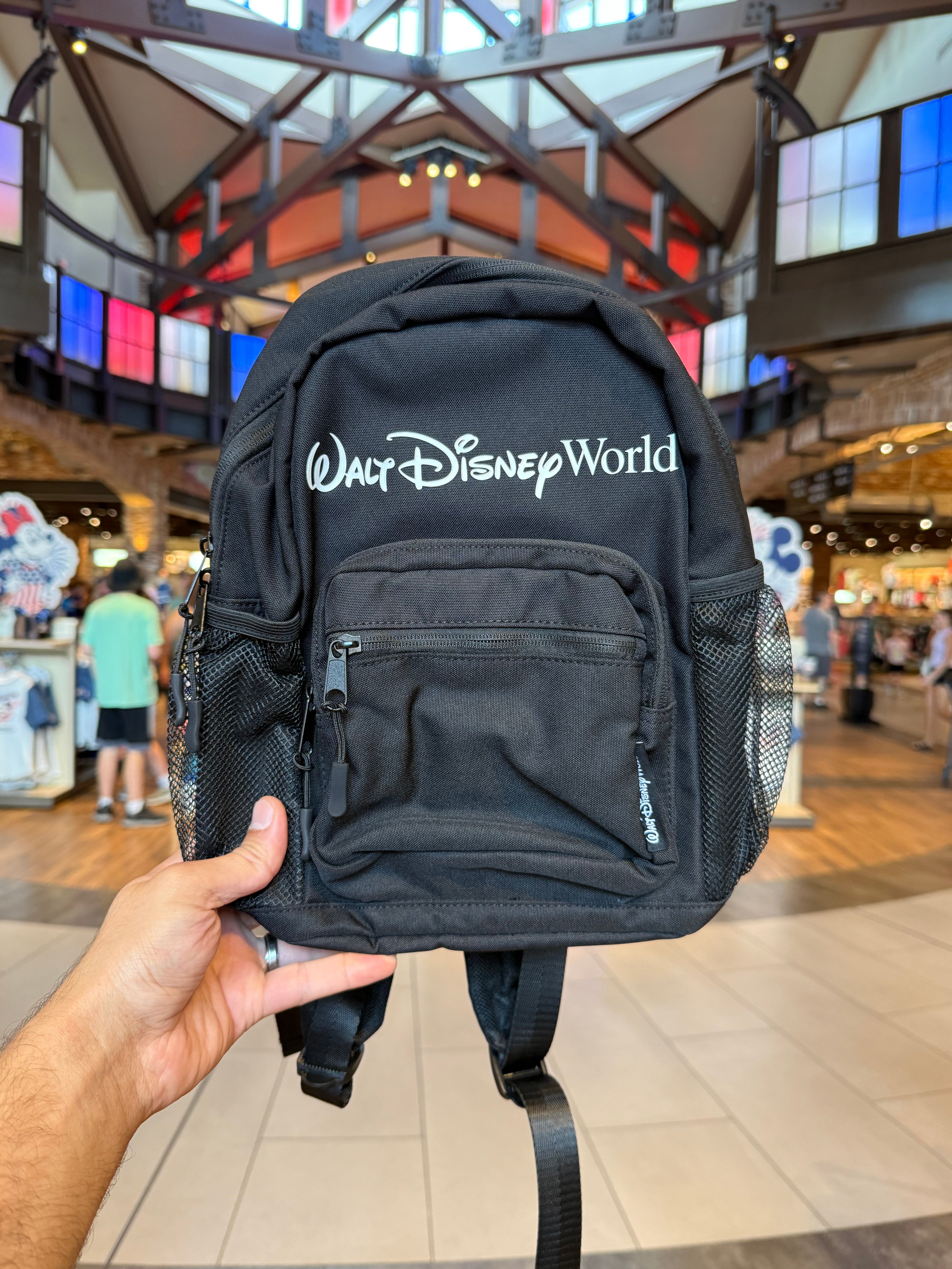 フロリダ限定 Walt Disney World リュック　Sサイズ Walt Disney World Logo Mania Black Backpack – Neverland Delivery