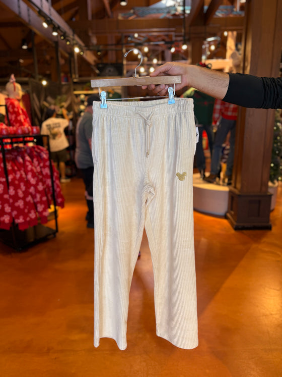 Mickey Cream Soft Corduroy Sweatpants