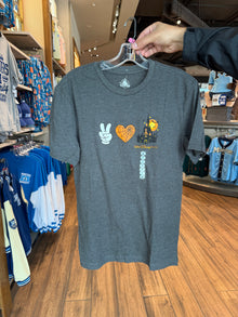  Peace Love Halloween Castle Tee