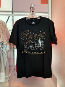  Epcot World Showcase Black Tee