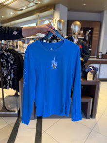  Mickey Castle Navy Blue Long Sleeve Tee