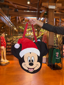  Santa Mickey Canvas Tote