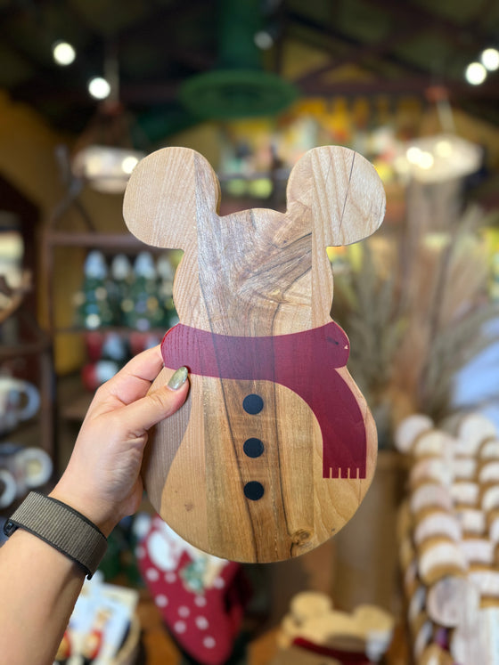 Snowman Mickey Homestead Wood Board