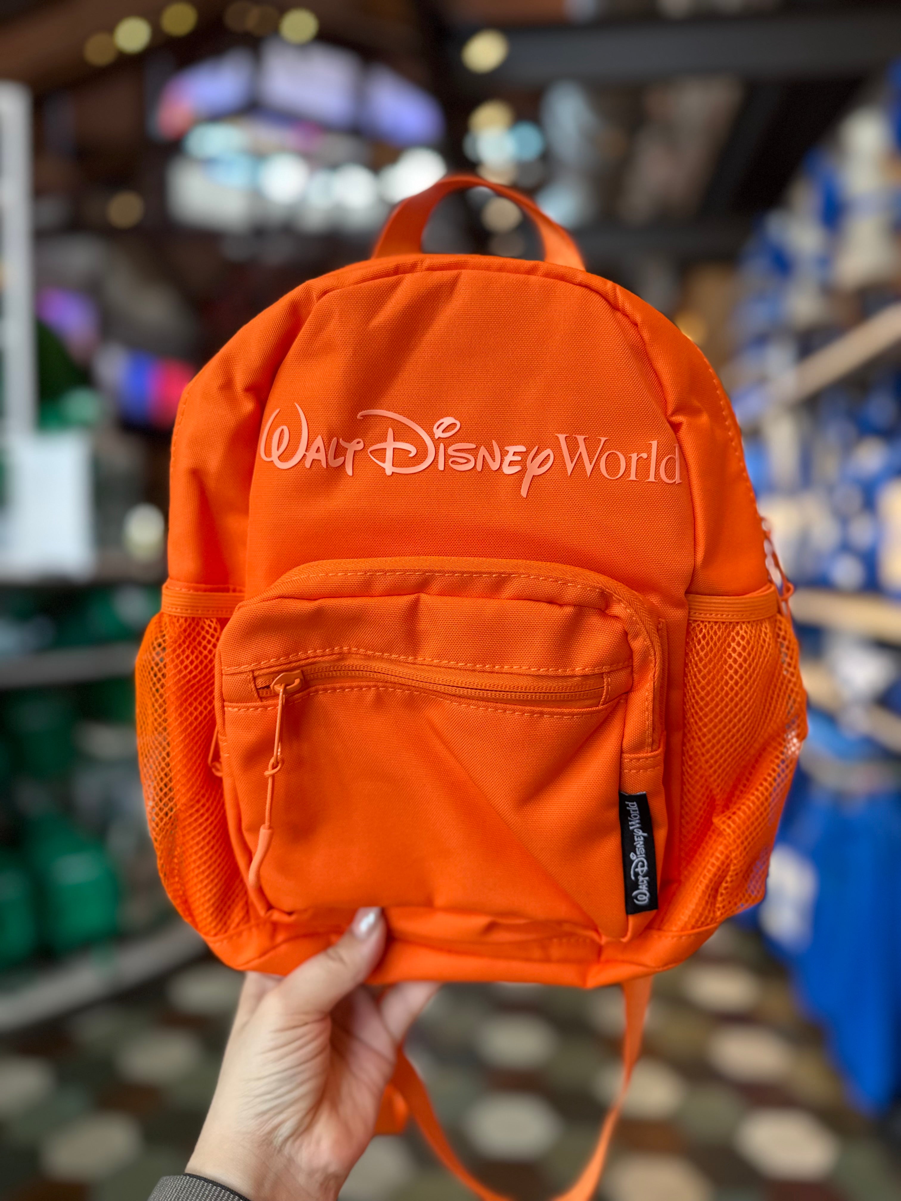 Walt Disney World Logo Mania Orange Backpack – Neverland Delivery