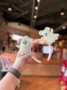  Ghost Mickey and Ghost Minnie Knit Ears