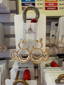  Gold Mickey with Pearls Earrings