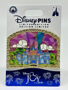  D23 Disneyland Stained Castle Pin