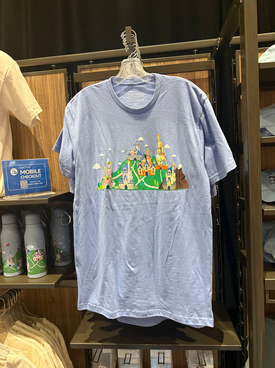 Destination D23 Disney Castles Blue Tee