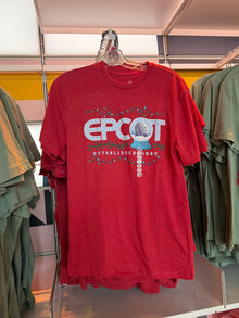  Epcot Spaceship Snowglobe Red Tee