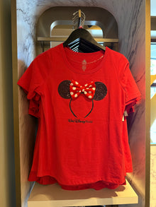  Minnie Headband Red Tee