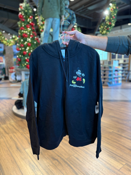 Original Mickey Black Zip Up Hoodie