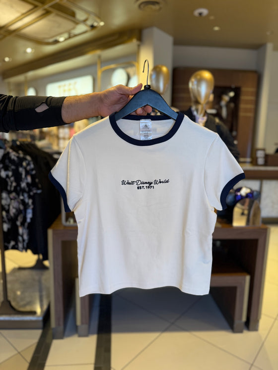 Park Hopper White Ringer Tee