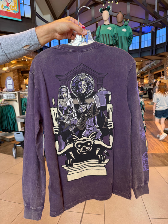 Haunted Mansion Purple Long Sleeve Tee