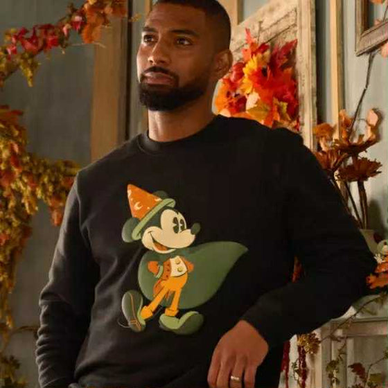 Halloween Mickey Black Pullover