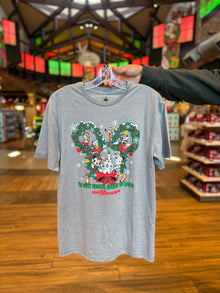  The Most Magical Holiday on Earth Wreath Grey Tee