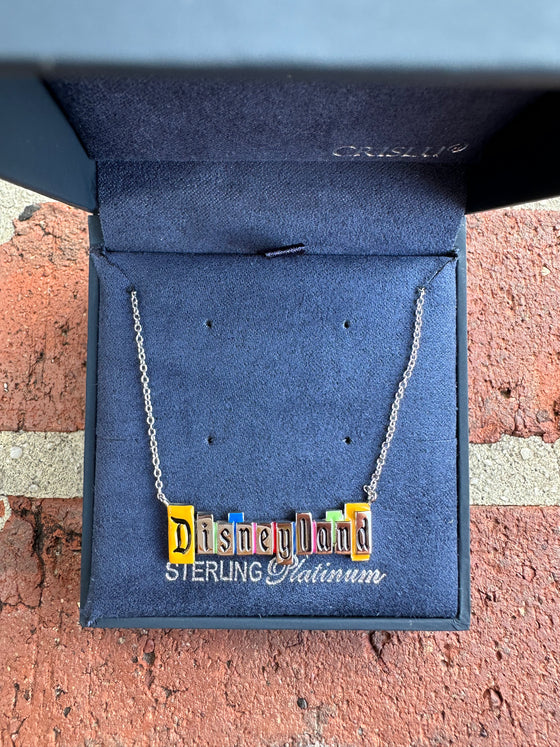 Disneyland Marquee Necklace by Crislu