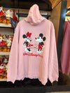 Sweethearts Mickey and Minnie Pink Zip Up Hoodie
