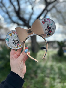  Mickey and Minnie Sketch Design Ears by Dooney and Bourke