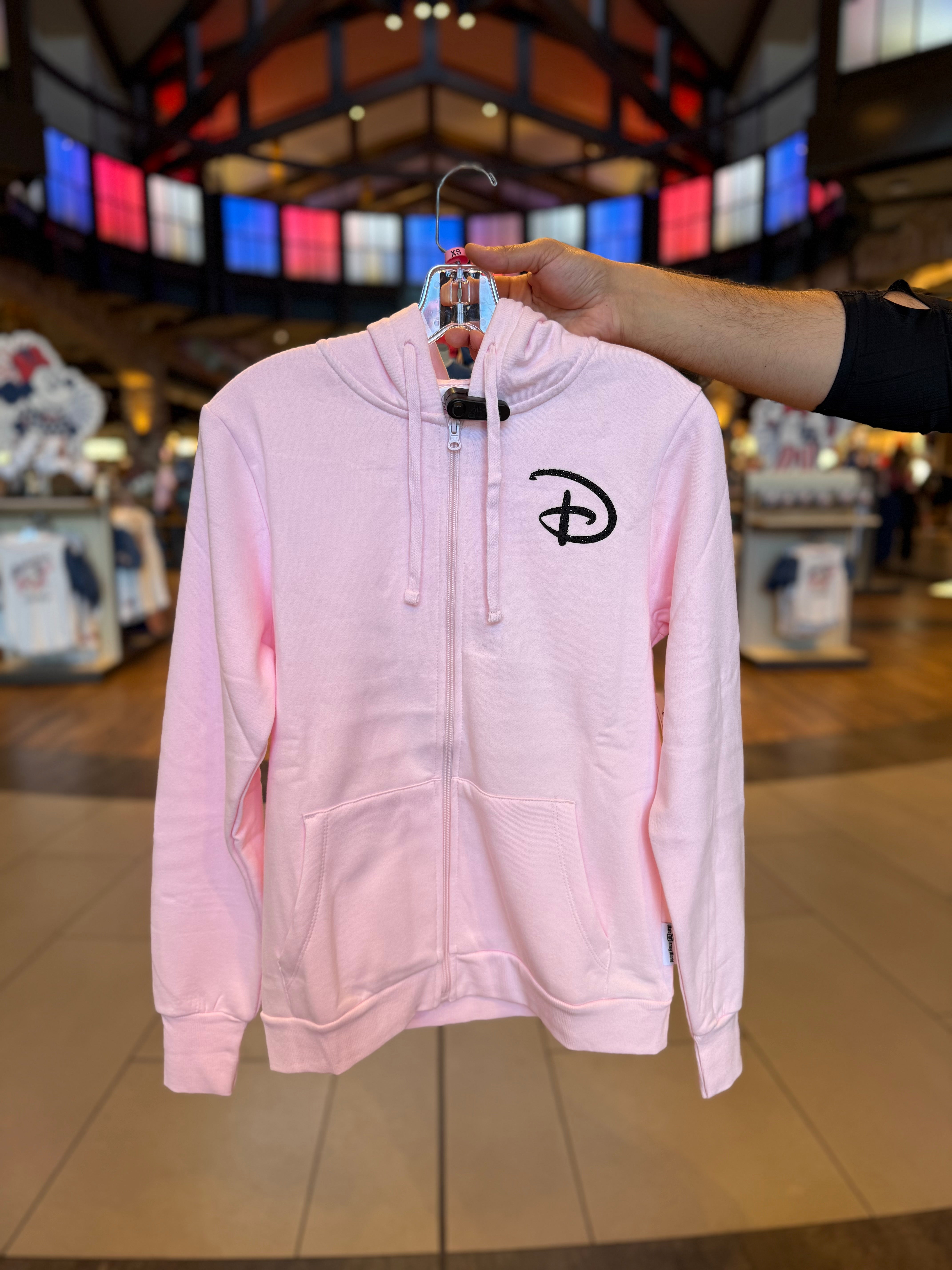 Disney - みち☆彡アースラ マレフィセント ジャファー パーカー LL Lucifer Rhinestone Pink Zip Up Hoodie – Neverland Delivery