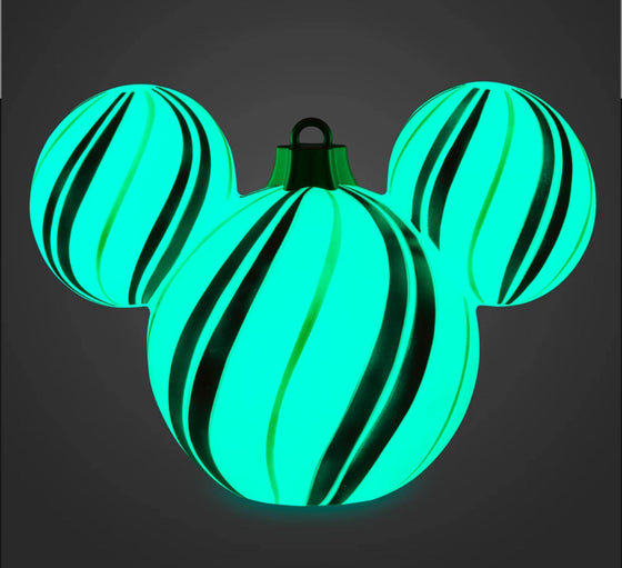 Medium Mickey Candy Cane Light Up Ornament