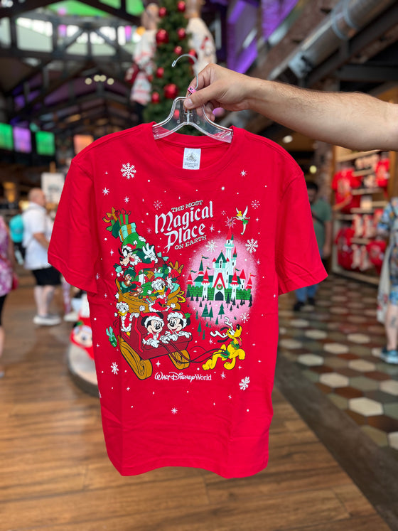 Christmas The Most Magical Place Red Tee