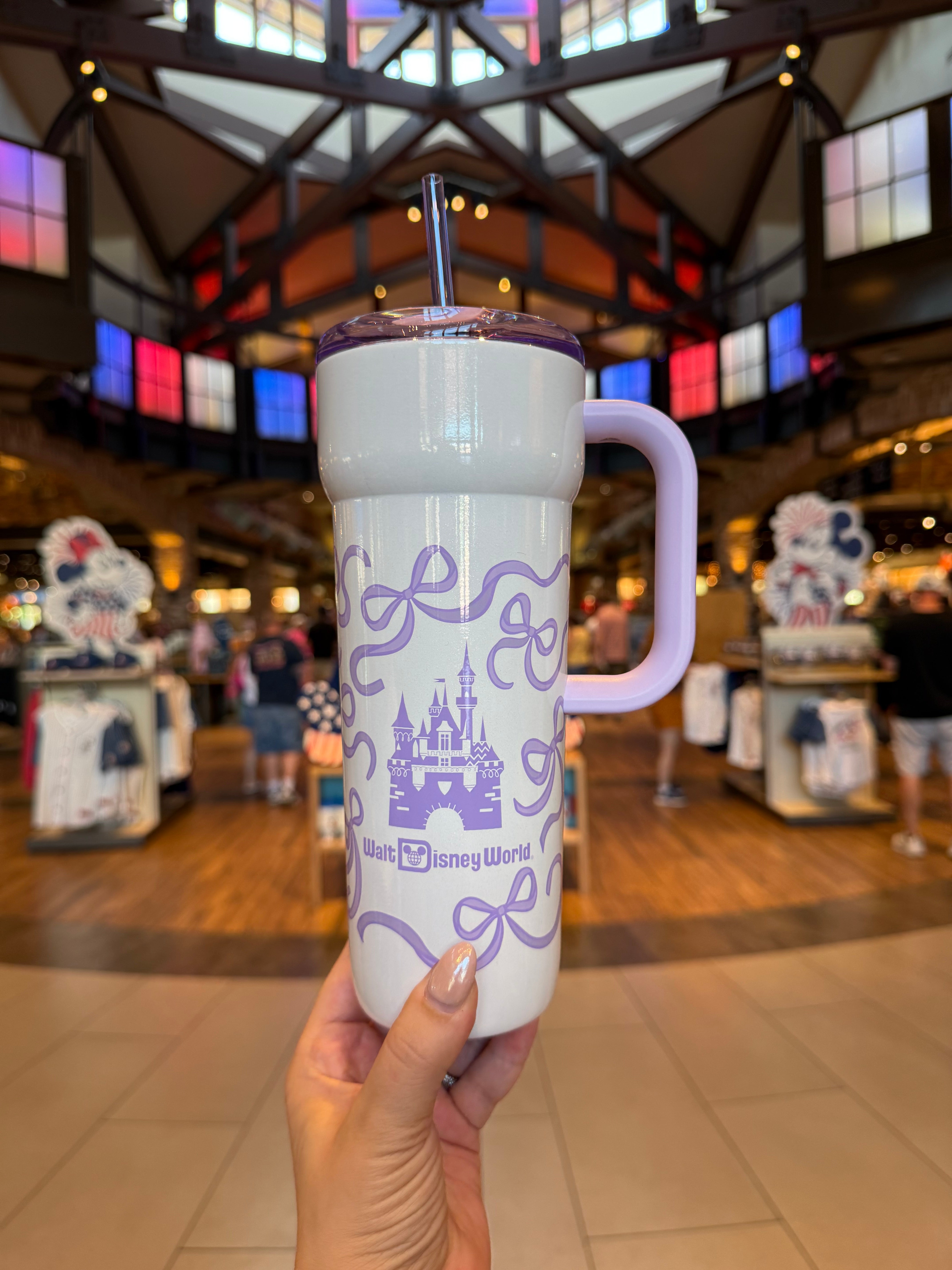 Walt Disney World Castle Purple Bows Tumbler by Starbucks