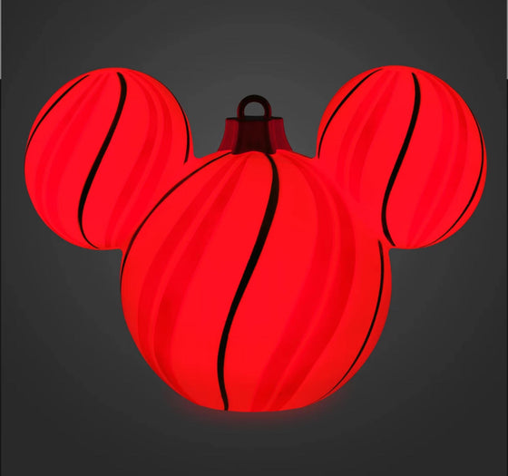 Medium Mickey Candy Cane Light Up Ornament