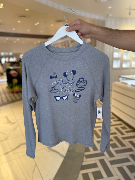 Disney Girly Grey Long Sleeve