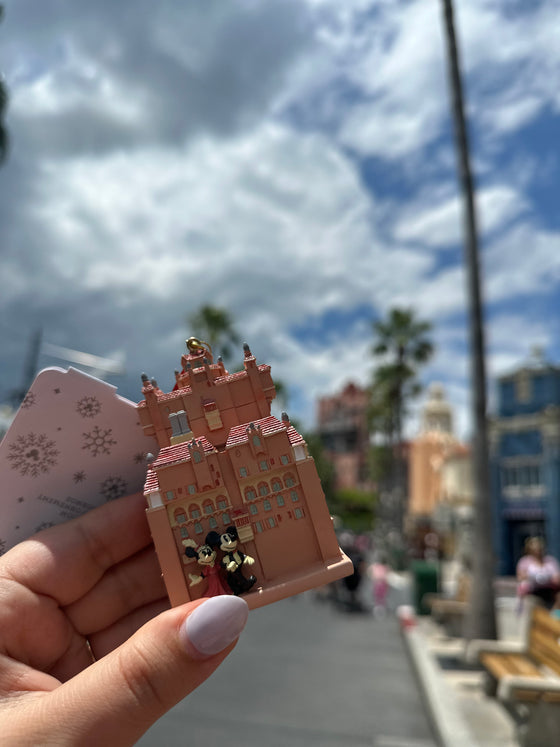 Tower of Terror with Mickey and Minnie Ornament