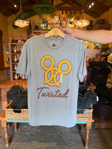  Mickey Pretzel Twisted Grey Tee