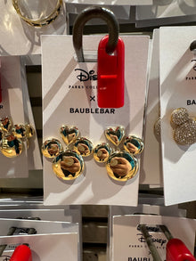  Mickey Heart Gold Earrings by BaubleBar