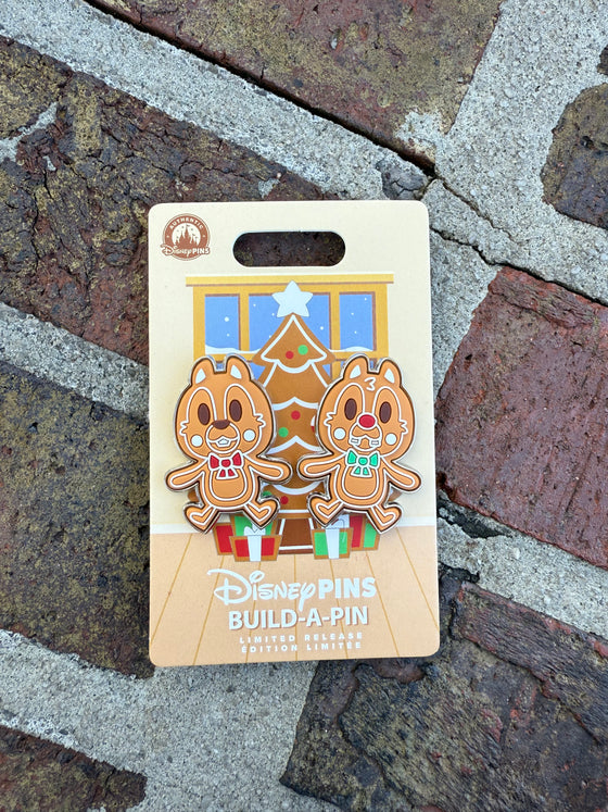 Chip and Dale Gingerbread Cookie Pin Set