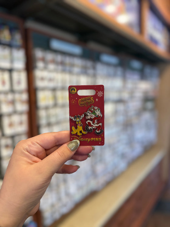 Goofy and Pluto Christmas Pin Set