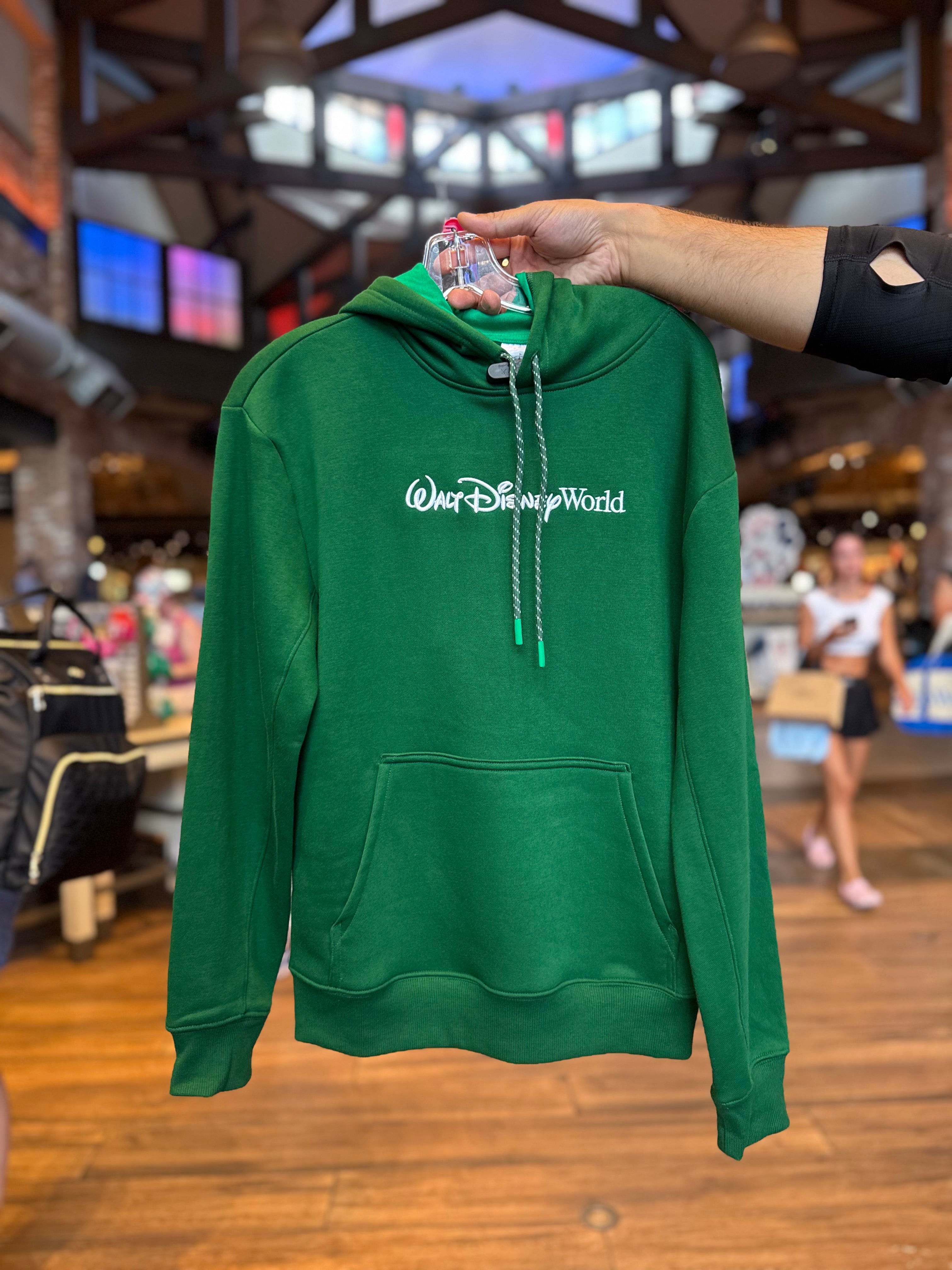 Walt Disney World Logo Mania Green Hoodie – Neverland Delivery