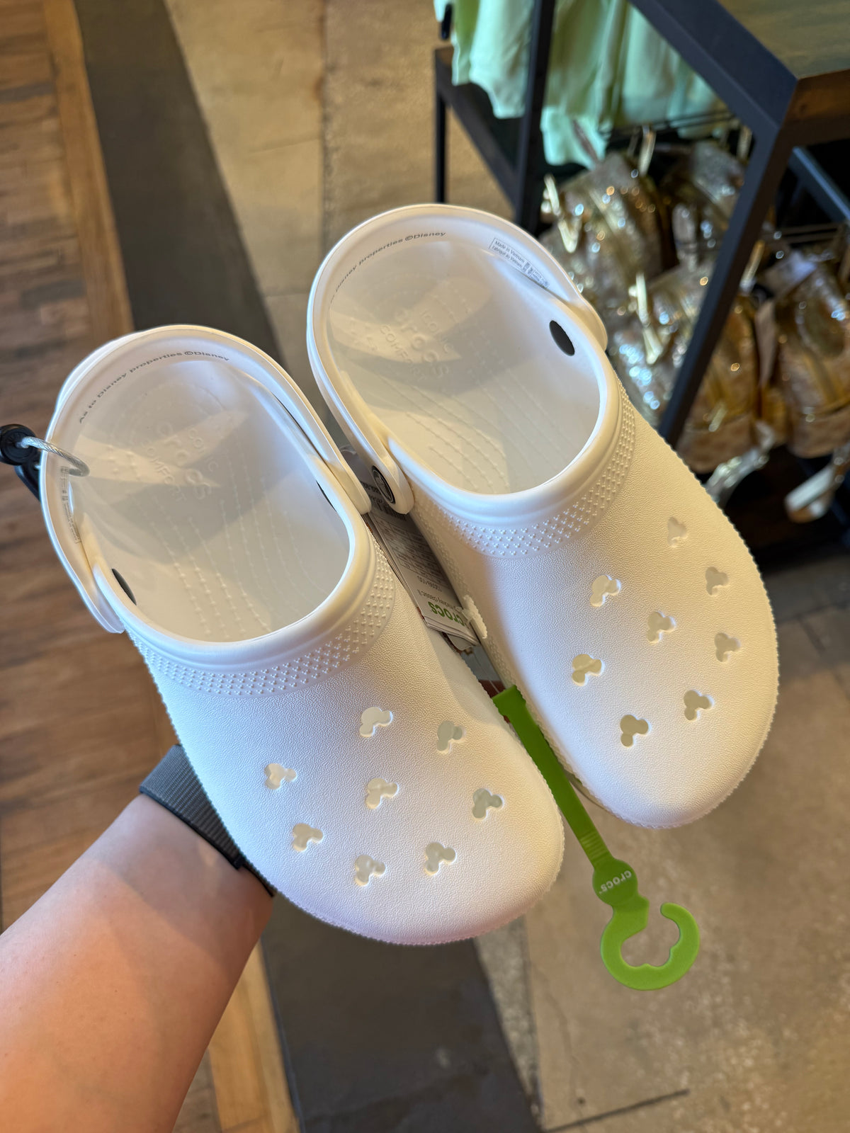 White Mickey Crocs – Neverland Delivery