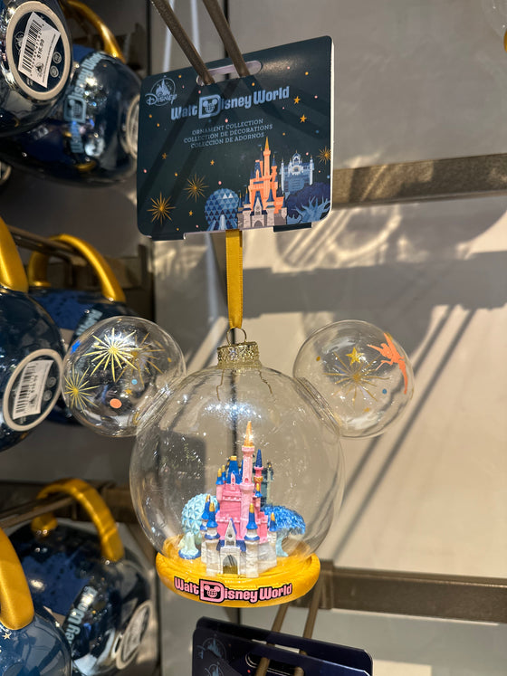 Walt Disney World Park Icons Glass Ornament