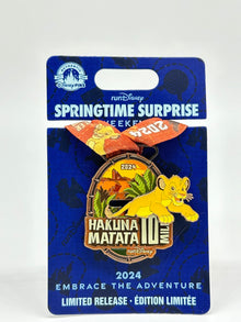  RunDisney Springtime Surprise - Hakuna Matata Medal Pin