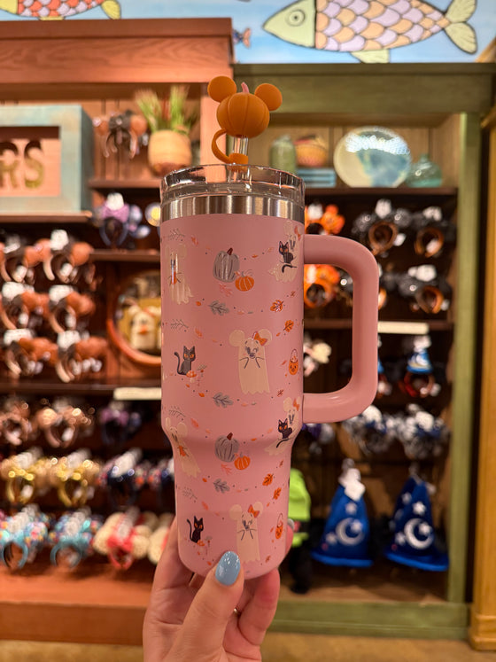Ghost Mickey and Ghost Minnie Tumbler