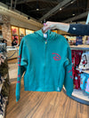 Walt Disney World Plaid Green Zip Up Hoodie