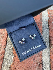  Black Pearl Mickey Earrings by Crislu