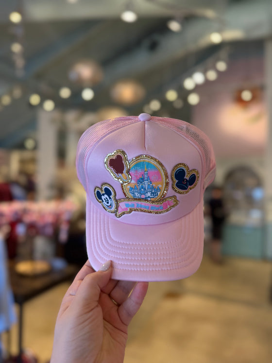 Walt Disney World Patches Pink Hat by Stoney Clover Lane