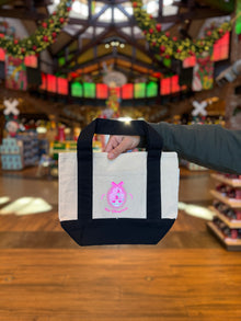  Walt Disney World Pink Bow Castle Black Tote