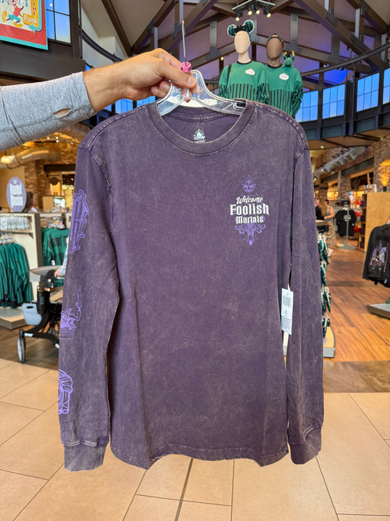 Haunted Mansion Purple Long Sleeve Tee